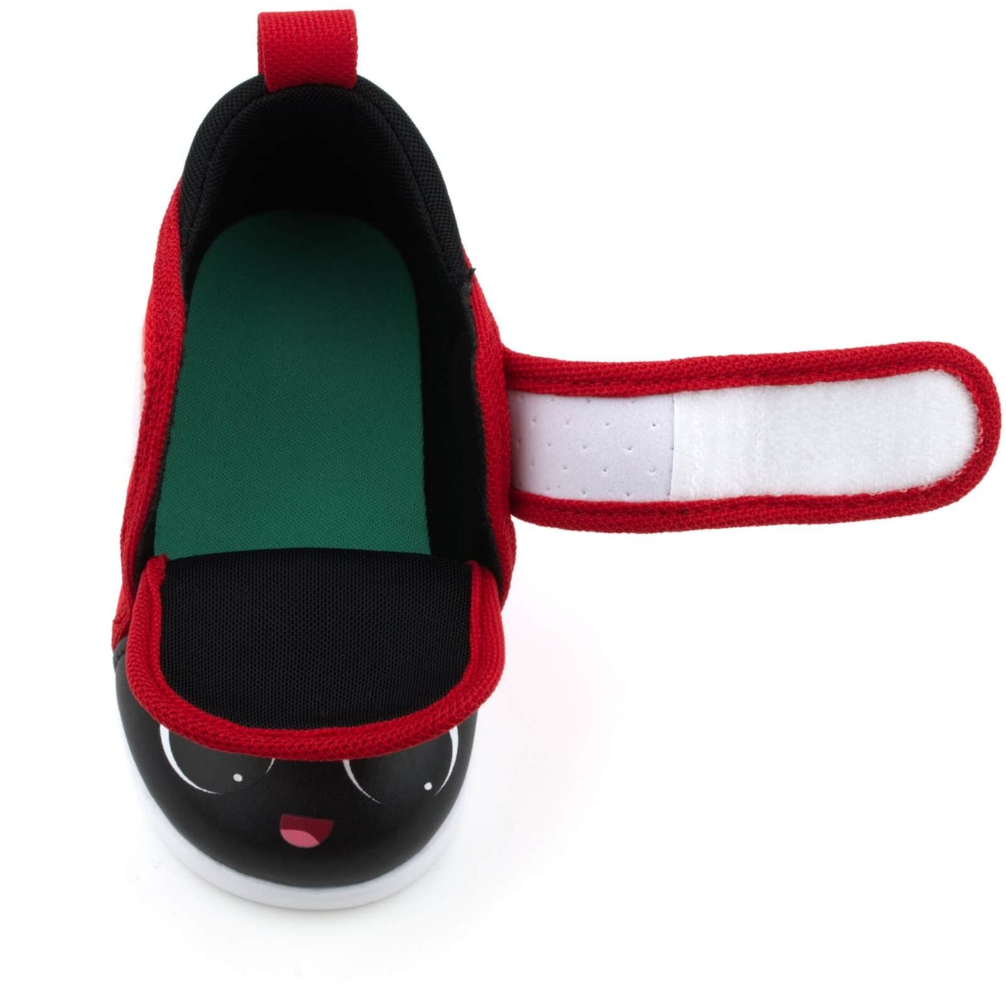 Ladybug Squeaky Shoe V2 Top View Open