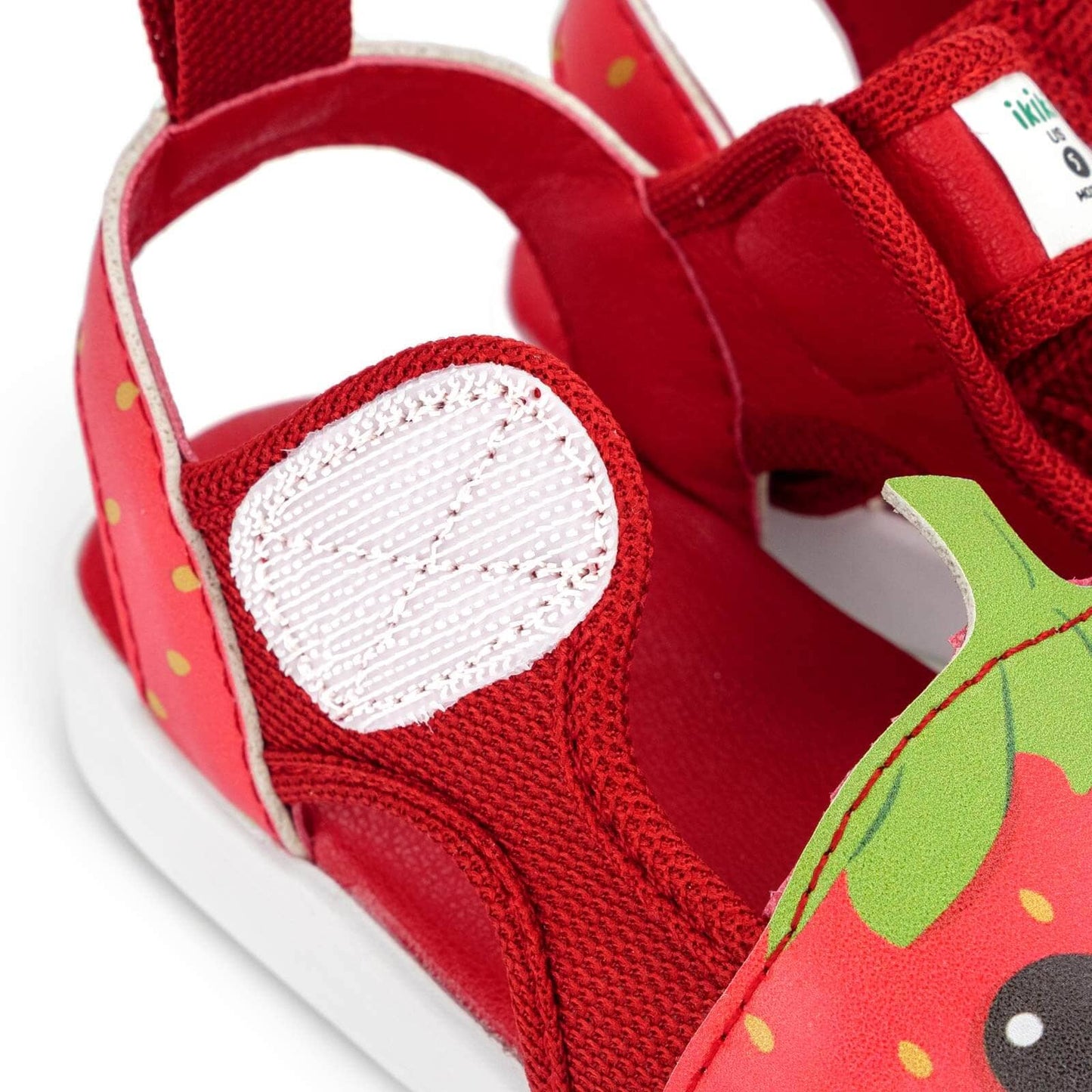 Strawberry Squeaky Toddler Sandals | Red Squeaky Sandals ikiki® Shoes