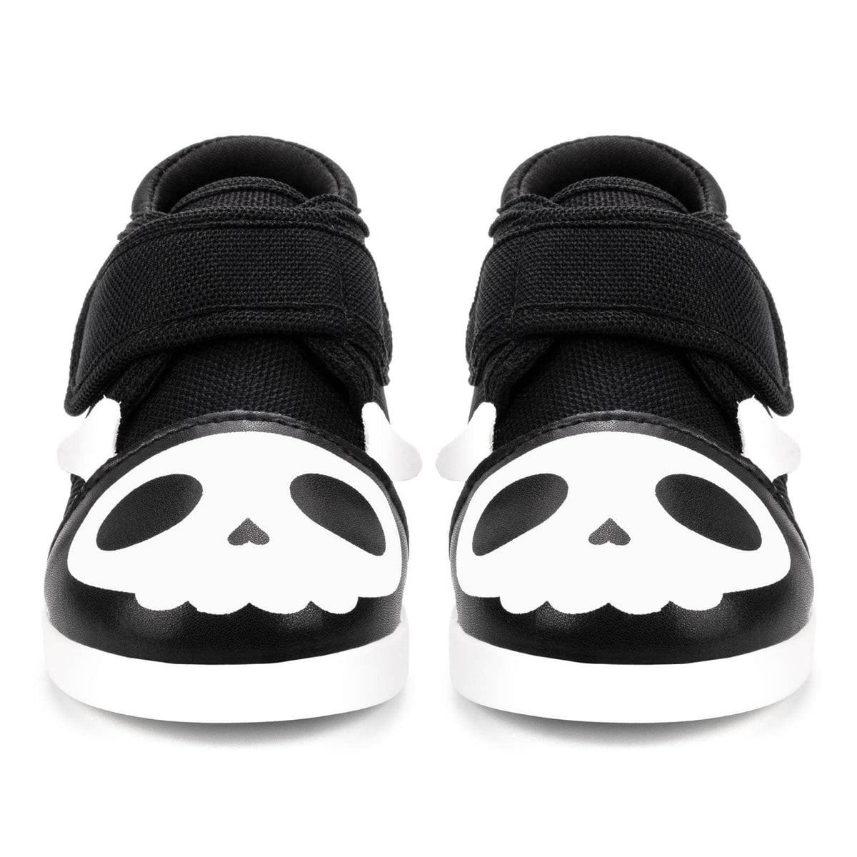 Skull & Crossbones Pirate Squeaky Toddler Shoes | Black/White