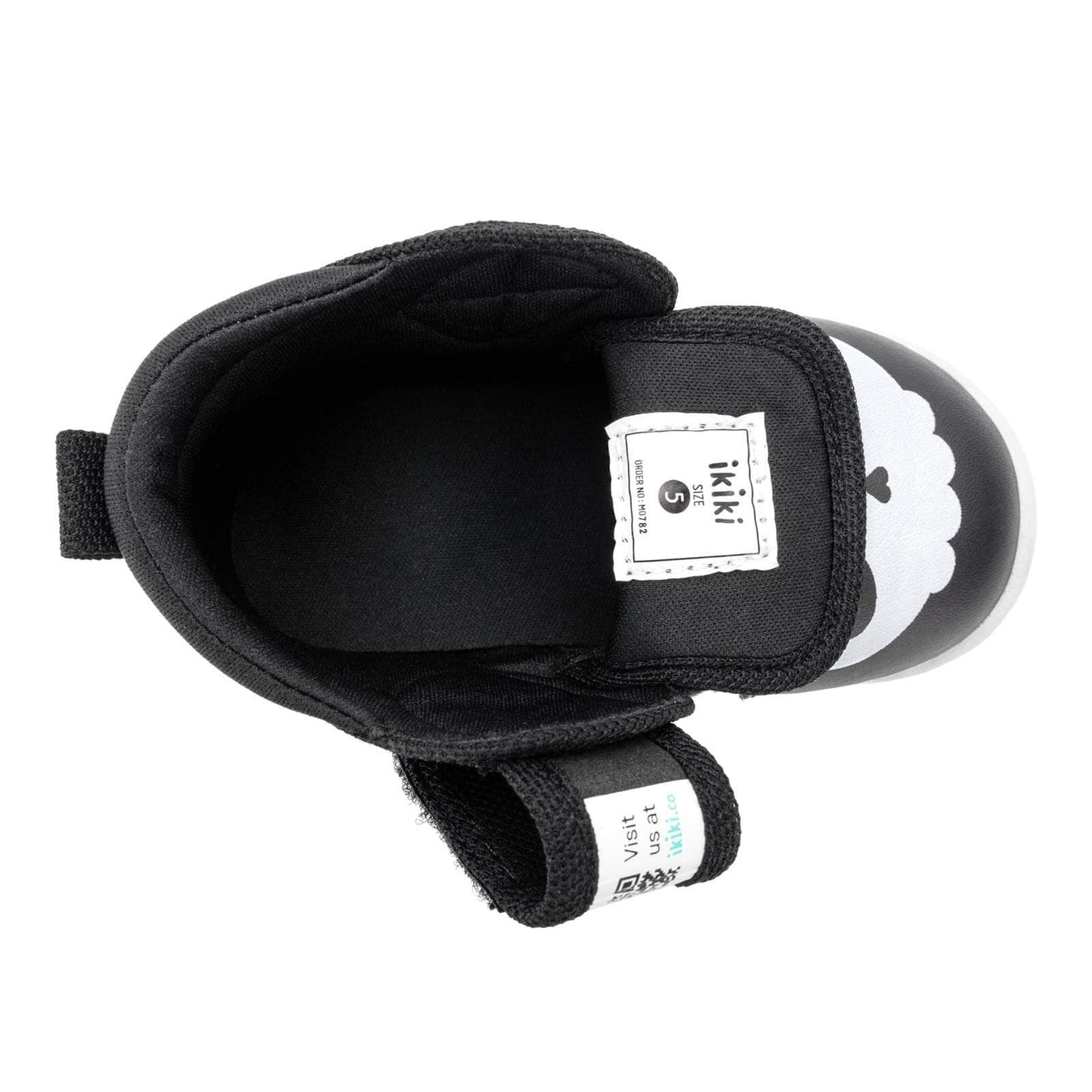 Skull & Crossbones Pirate Toddler Shoes | Black/White Squeaky Shoes ikiki® Shoes