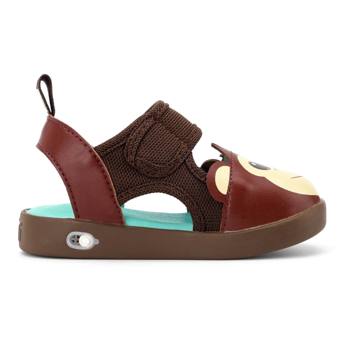 Monkey Squeaky Toddler Sandals | Brown Squeaky Sandals ikiki® Shoes