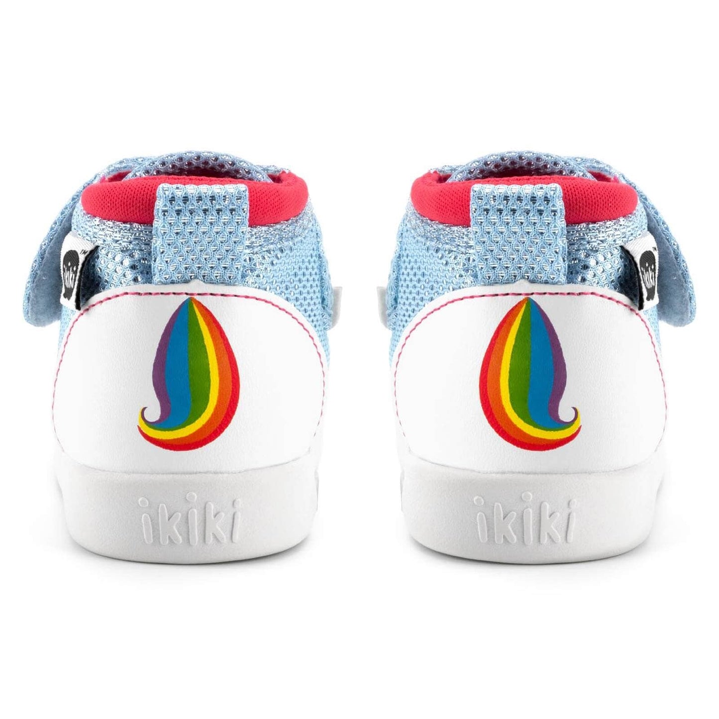 Unicorn Squeaky Toddler Shoes | White/Sparkly Blue Squeaky Shoes ikiki® Shoes