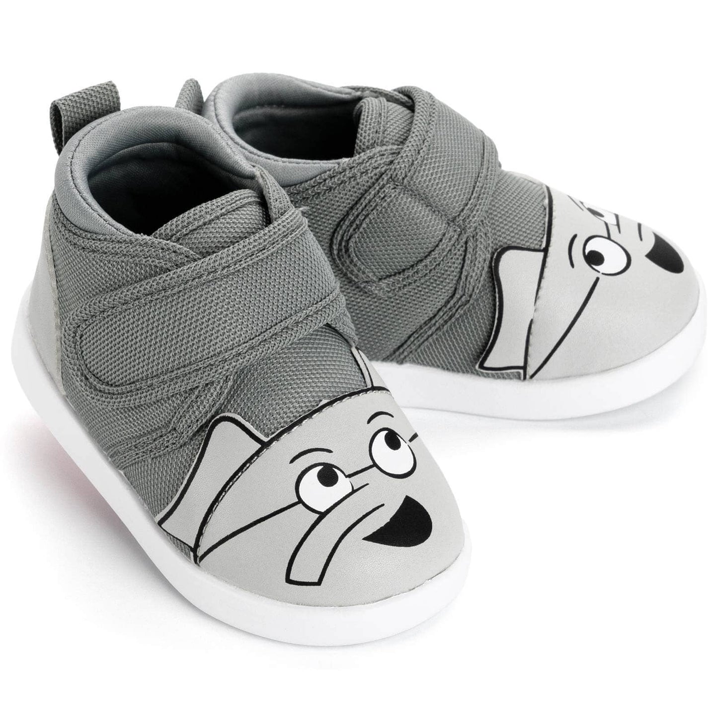 Mo Willems' Elephant Gerald Squeaky Toddler Shoes | Gray Squeaky Shoes ikiki® Shoes Size 2