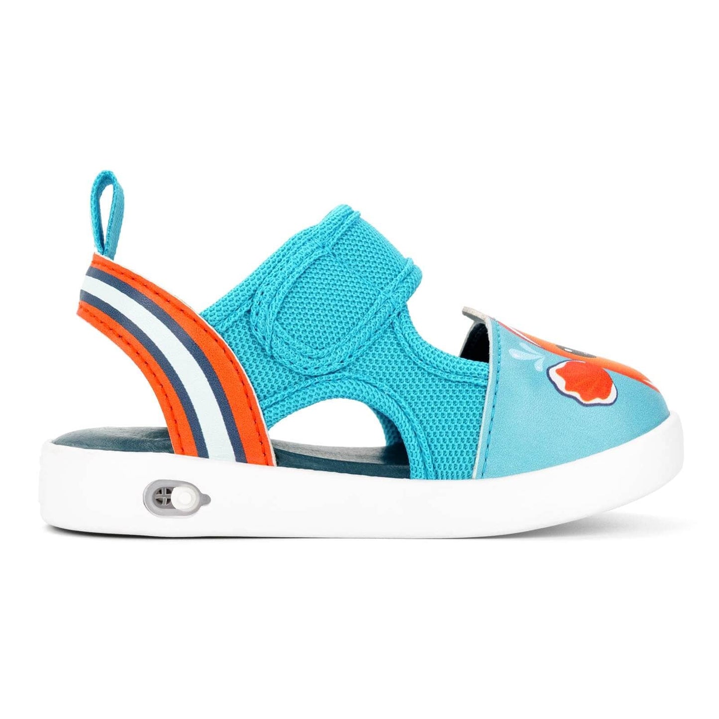 Clownfish Squeaky Toddler Sandals | Blue/Orange Squeaky Sandals ikiki® Shoes