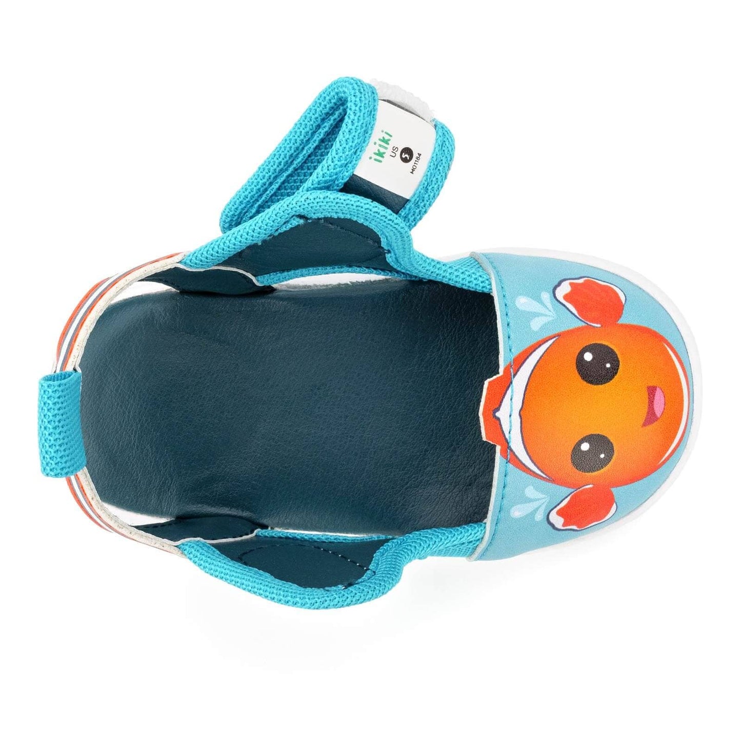 Clownfish Squeaky Toddler Sandals | Blue/Orange Squeaky Sandals ikiki® Shoes