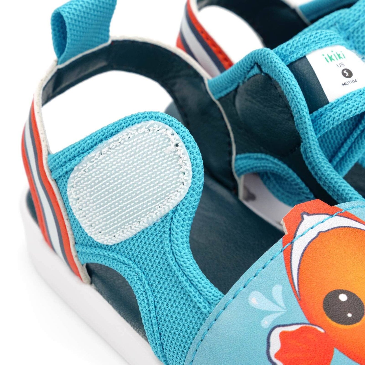 Clownfish Squeaky Toddler Sandals | Blue/Orange Squeaky Sandals ikiki® Shoes