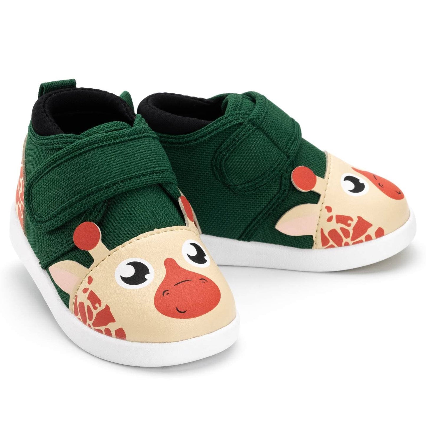 Giraffe Squeaky Toddler Shoes | Green Squeaky Shoes ikiki® Shoes Size 2