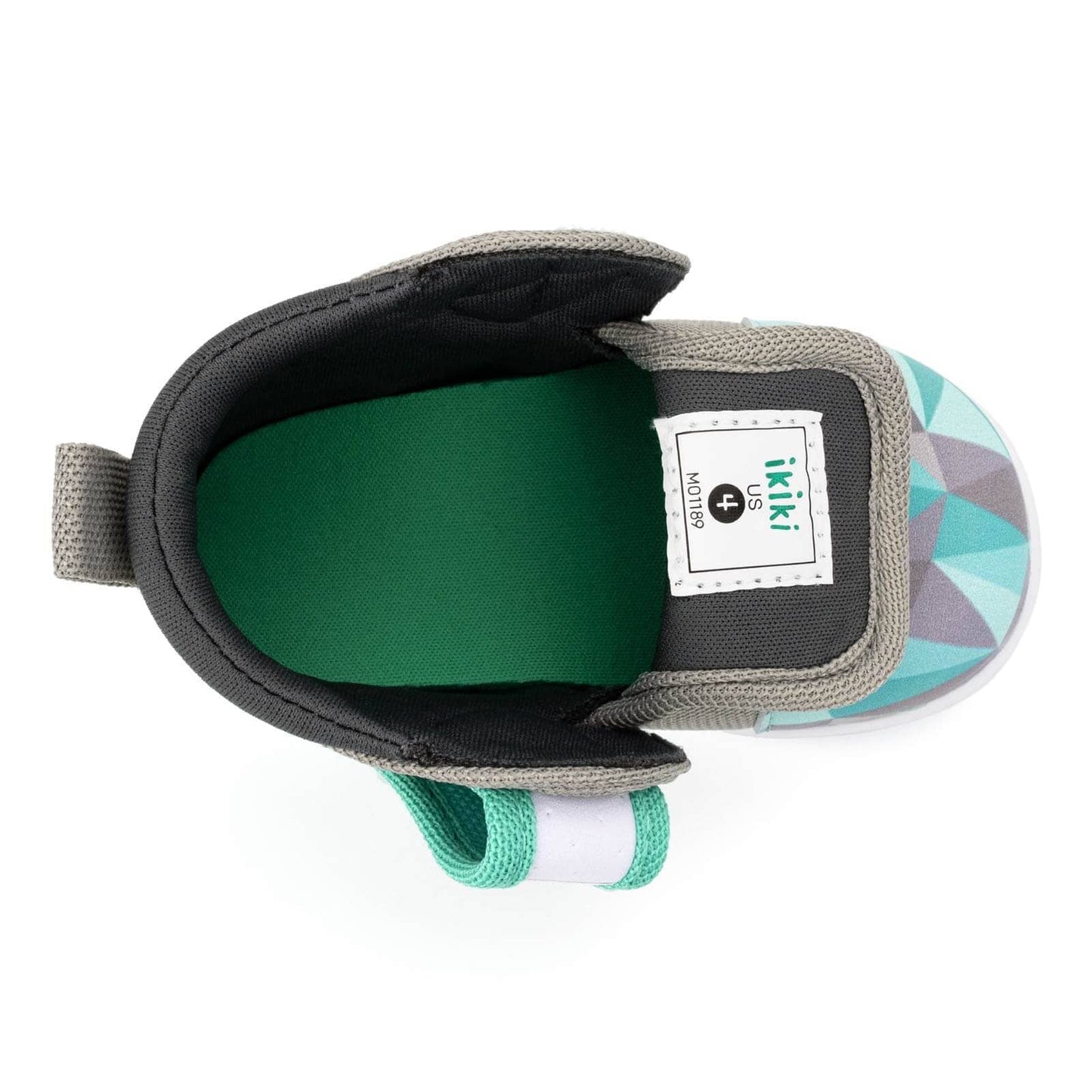 Glacial Refraction Squeakerless Toddler Shoes | Teal/Gray Squeakerless Shoes ikiki® Shoes