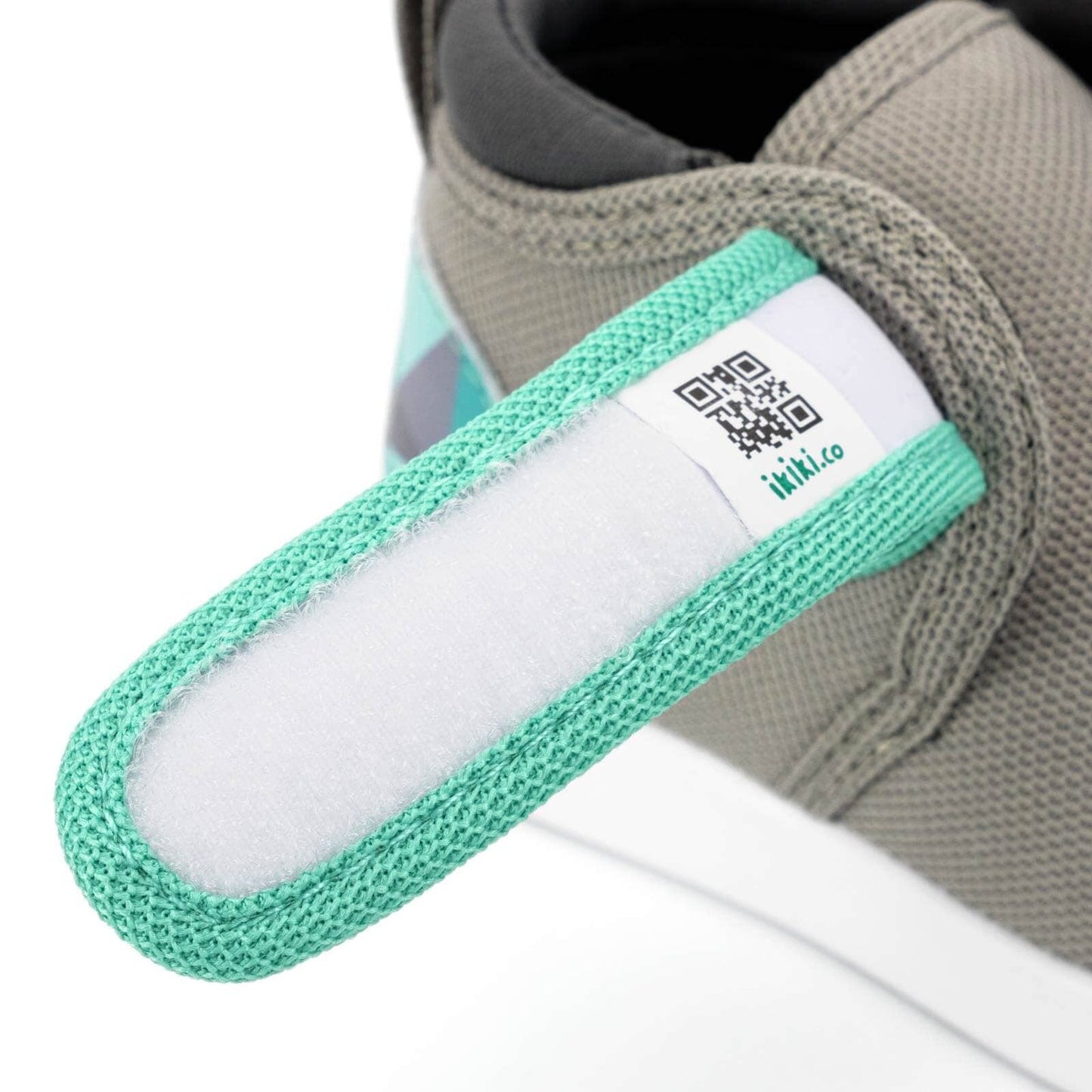 Glacial Refraction Squeakerless Toddler Shoes | Teal/Gray Squeakerless Shoes ikiki® Shoes