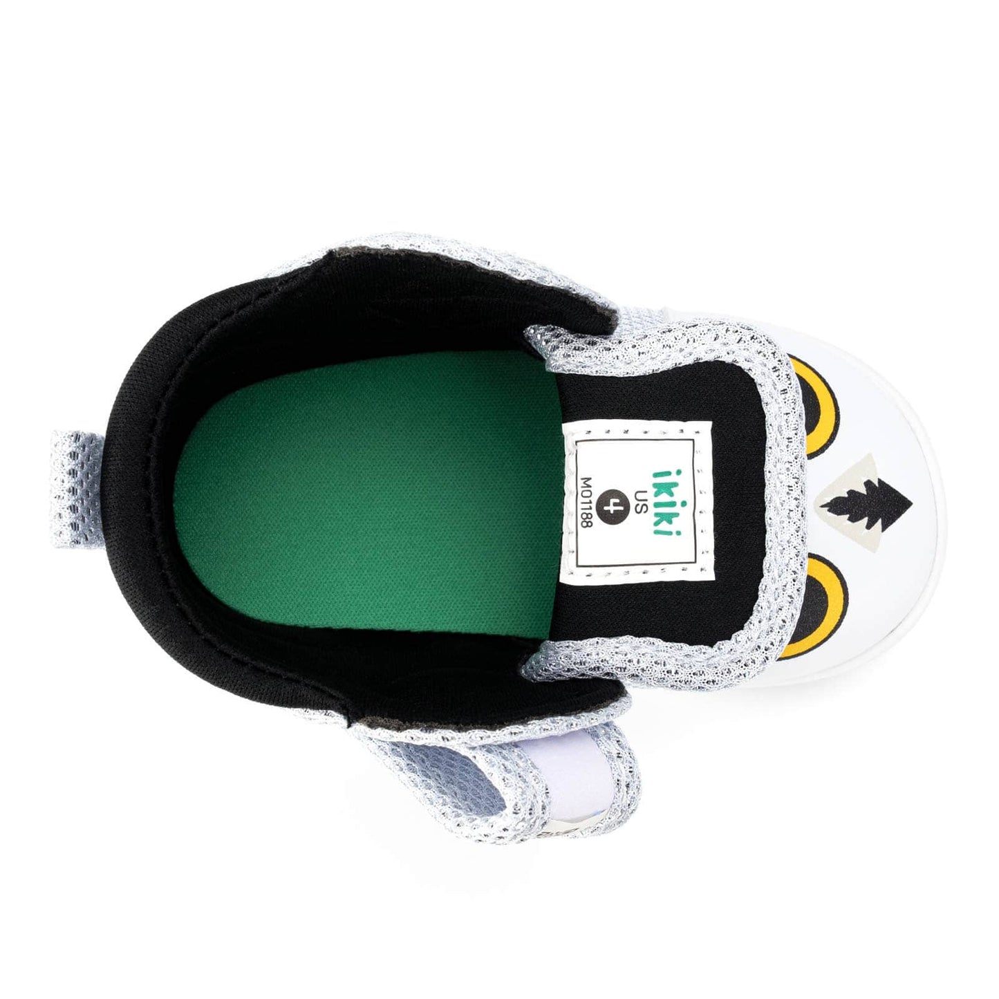 Snowy Owl Squeaky Toddler Shoes | Sparkly White Squeaky Shoes ikiki® Shoes