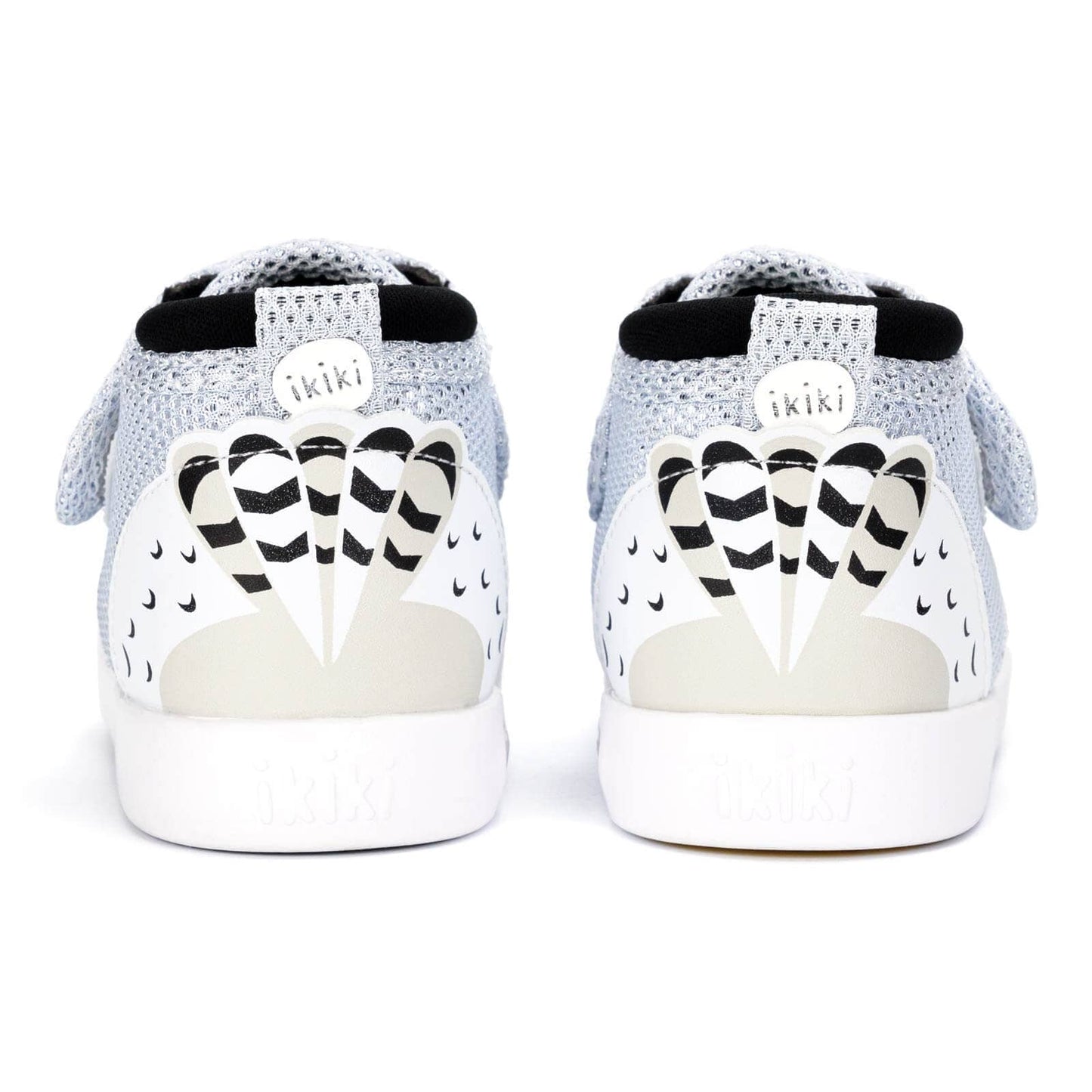 Snowy Owl Squeaky Toddler Shoes | Sparkly White Squeaky Shoes ikiki® Shoes
