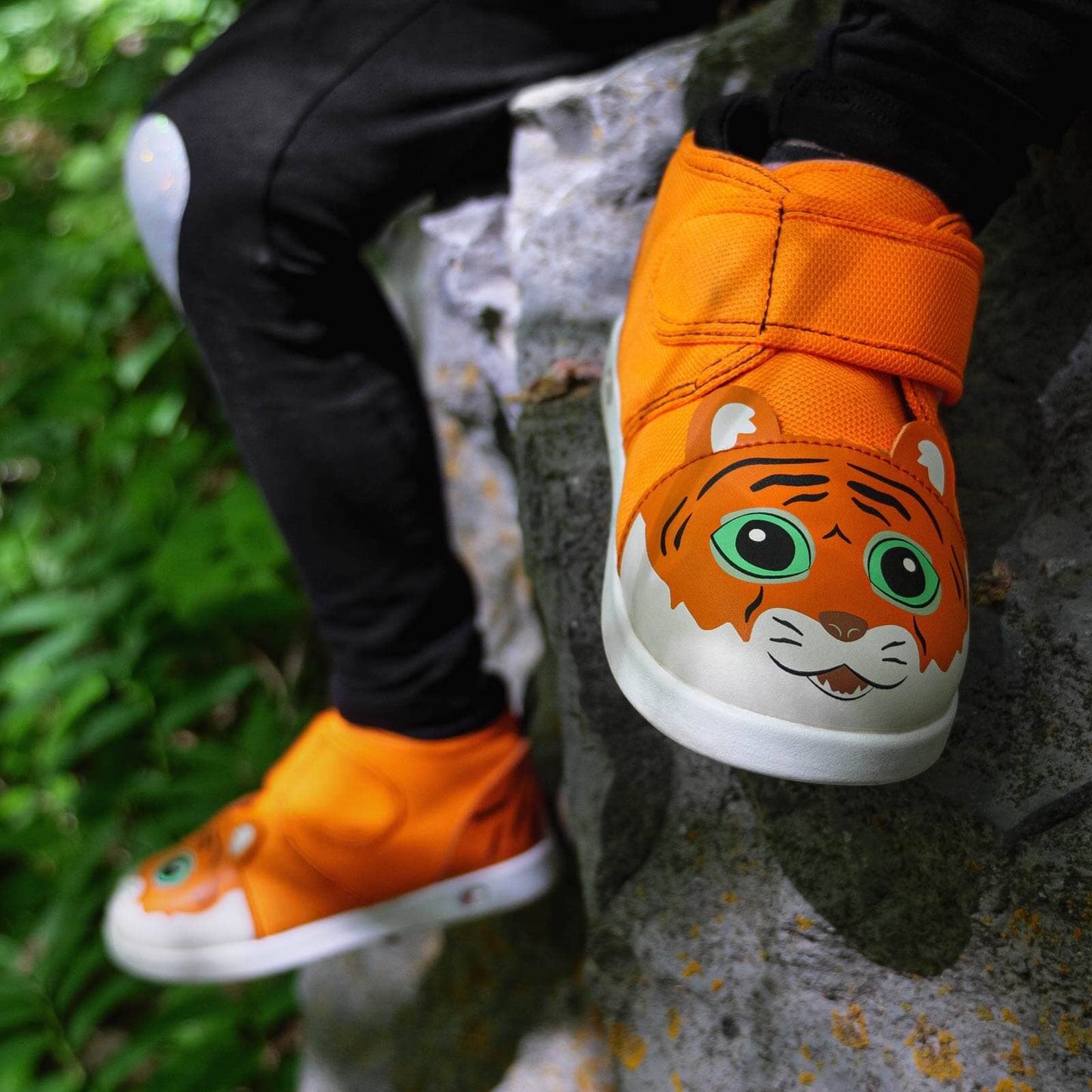Tiger Squeaky Toddler Shoes | Orange Squeaky Shoes ikiki® Shoes