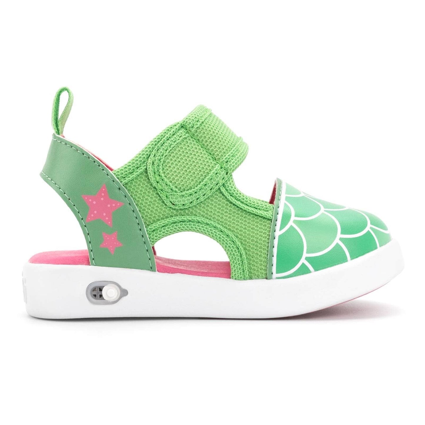 Mermaid Squeaky Toddler Sandals | Green Squeaky Sandals ikiki® Shoes