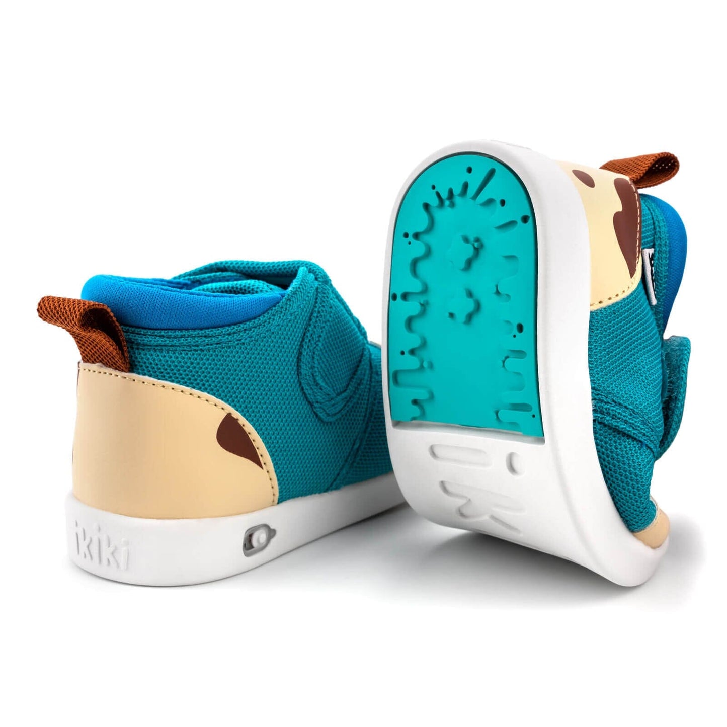 Puppy Squeaky Toddler Shoes / Teal Squeaky Shoes ikiki® Shoes
