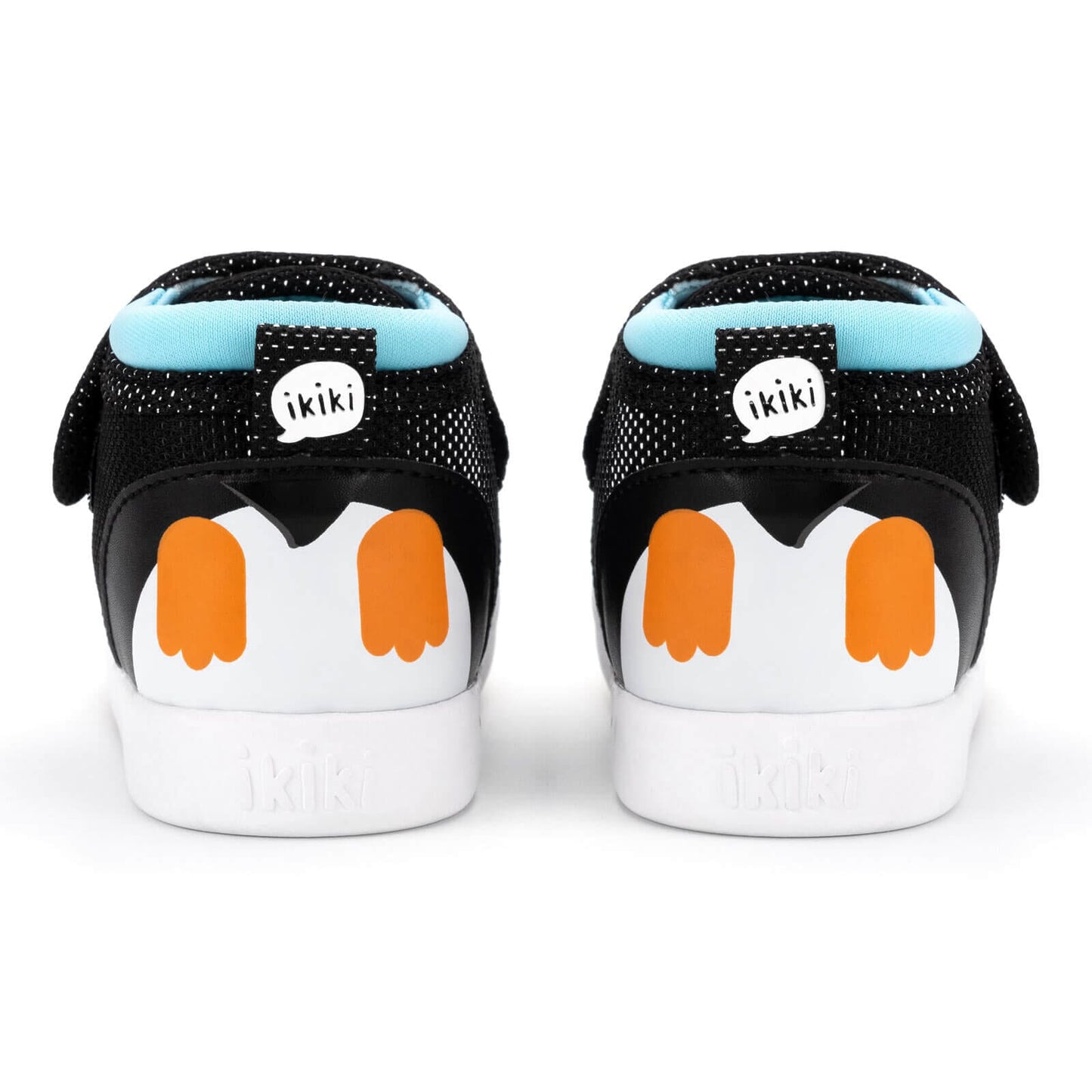 Penguin Squeaky Toddler Shoes | Sparkly Black Squeaky Shoes ikiki® Shoes