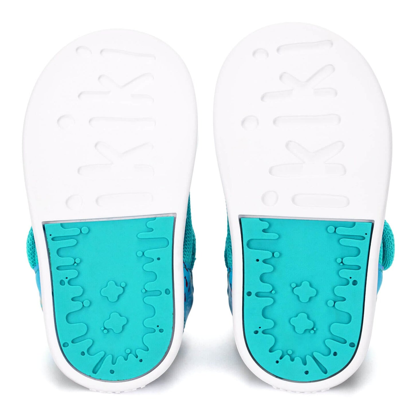 Secret Seascape Squeakerless Toddler Sandals | Blue Squeakerless Sandals ikiki® Shoes