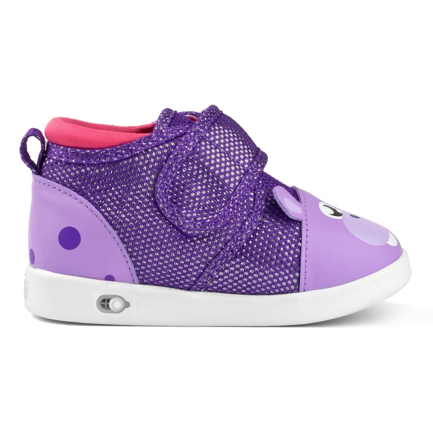 Hippo Squeaky Toddler Shoes | Sparkly Purple Squeaky Shoes ikiki® Shoes