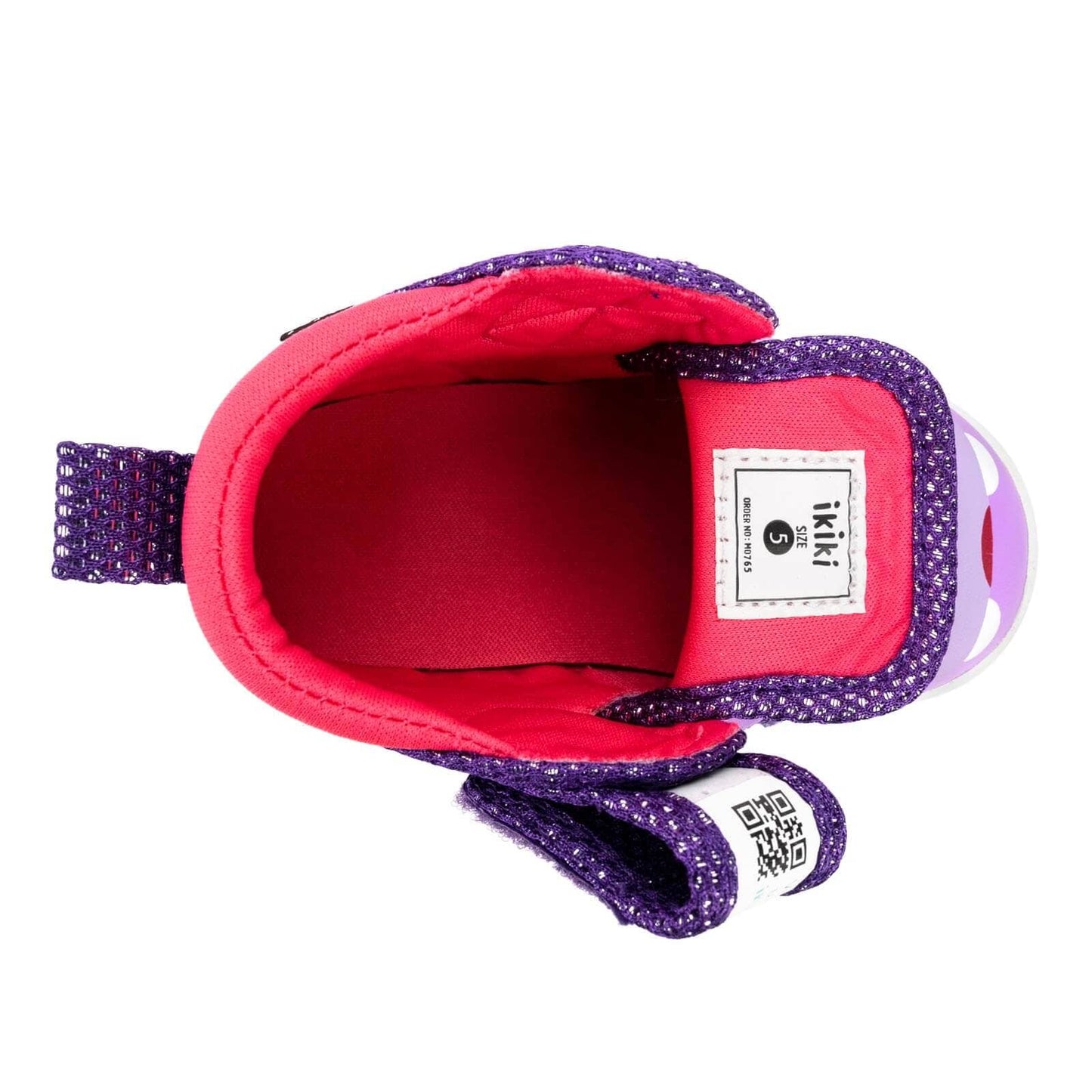 Hippo Squeaky Toddler Shoes | Sparkly Purple Squeaky Shoes ikiki® Shoes