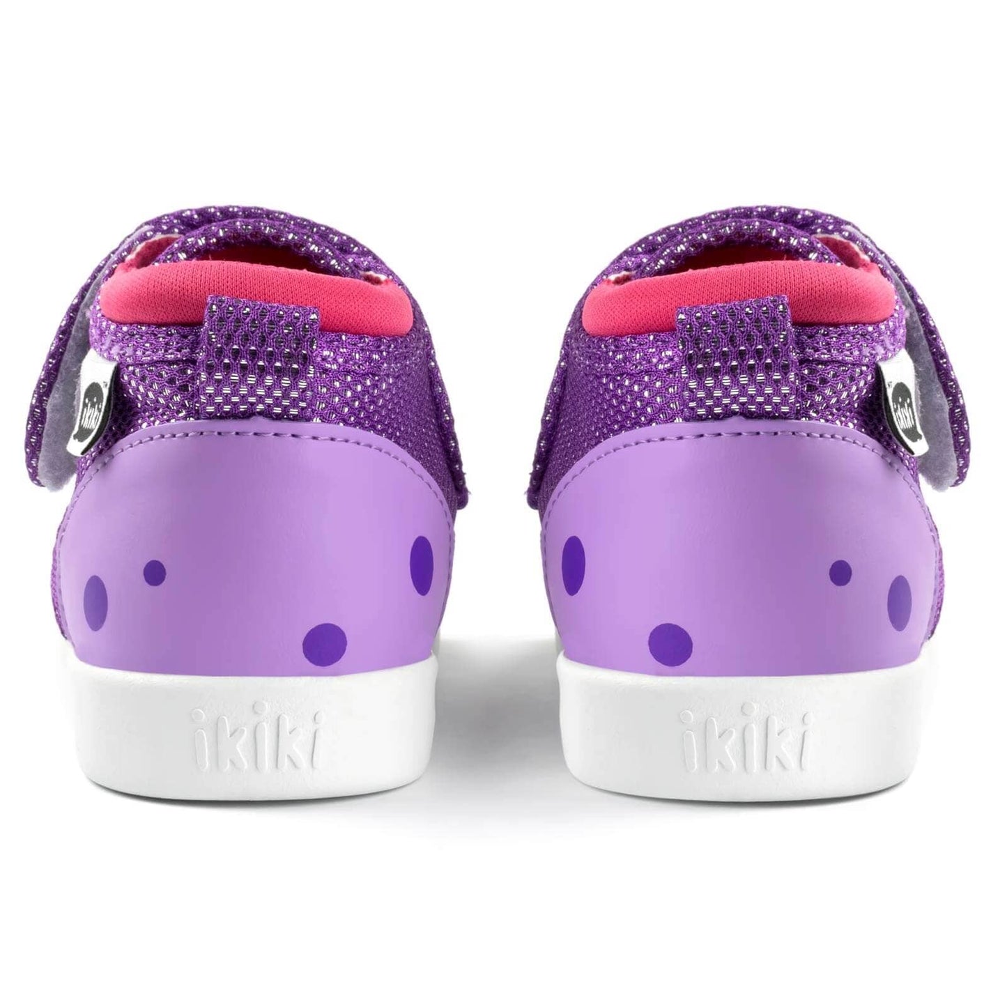 Hippo Squeaky Toddler Shoes | Sparkly Purple Squeaky Shoes ikiki® Shoes