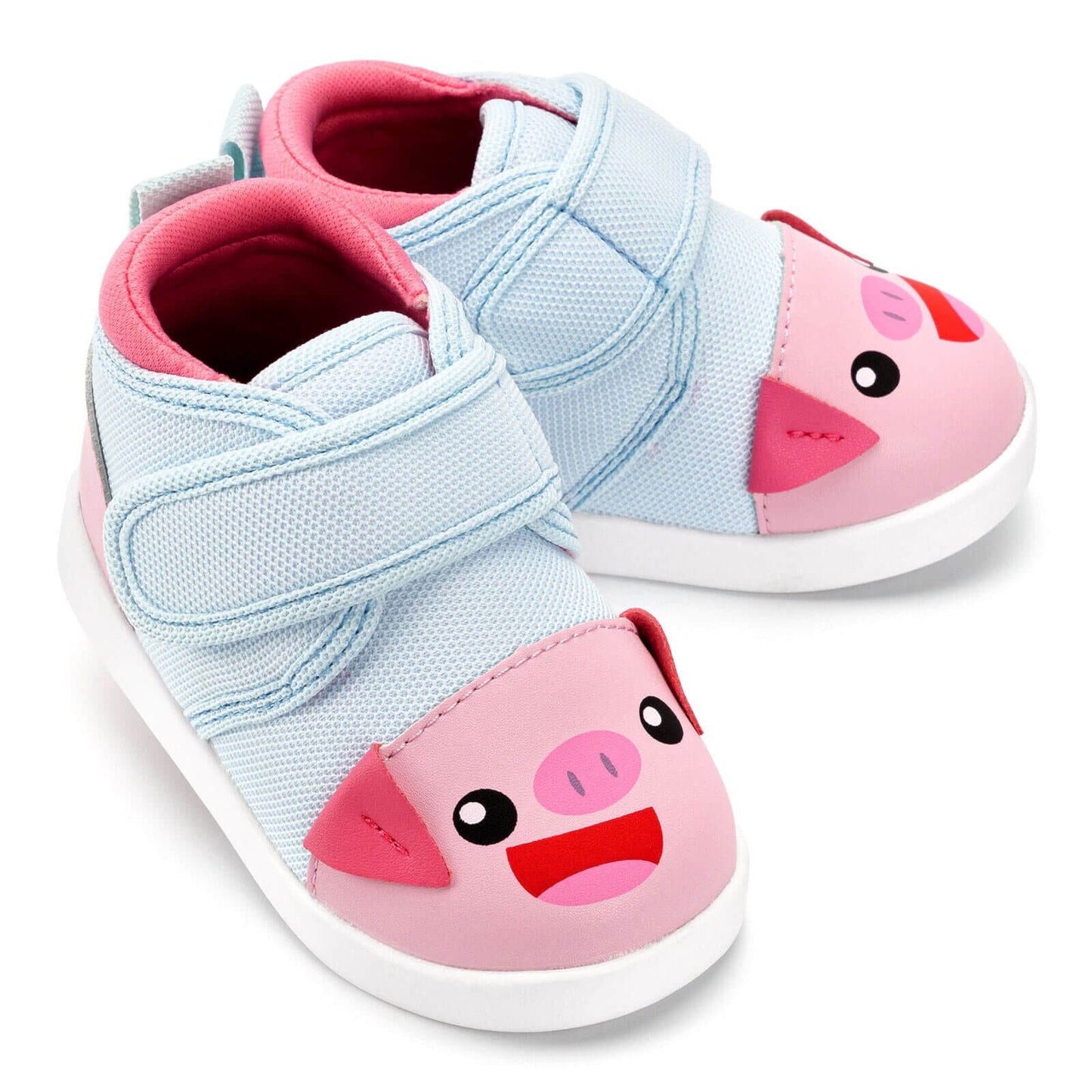 Cute Pig Squeaky Toddler Shoes | Pink/Blue Squeaky Shoes ikiki® Shoes