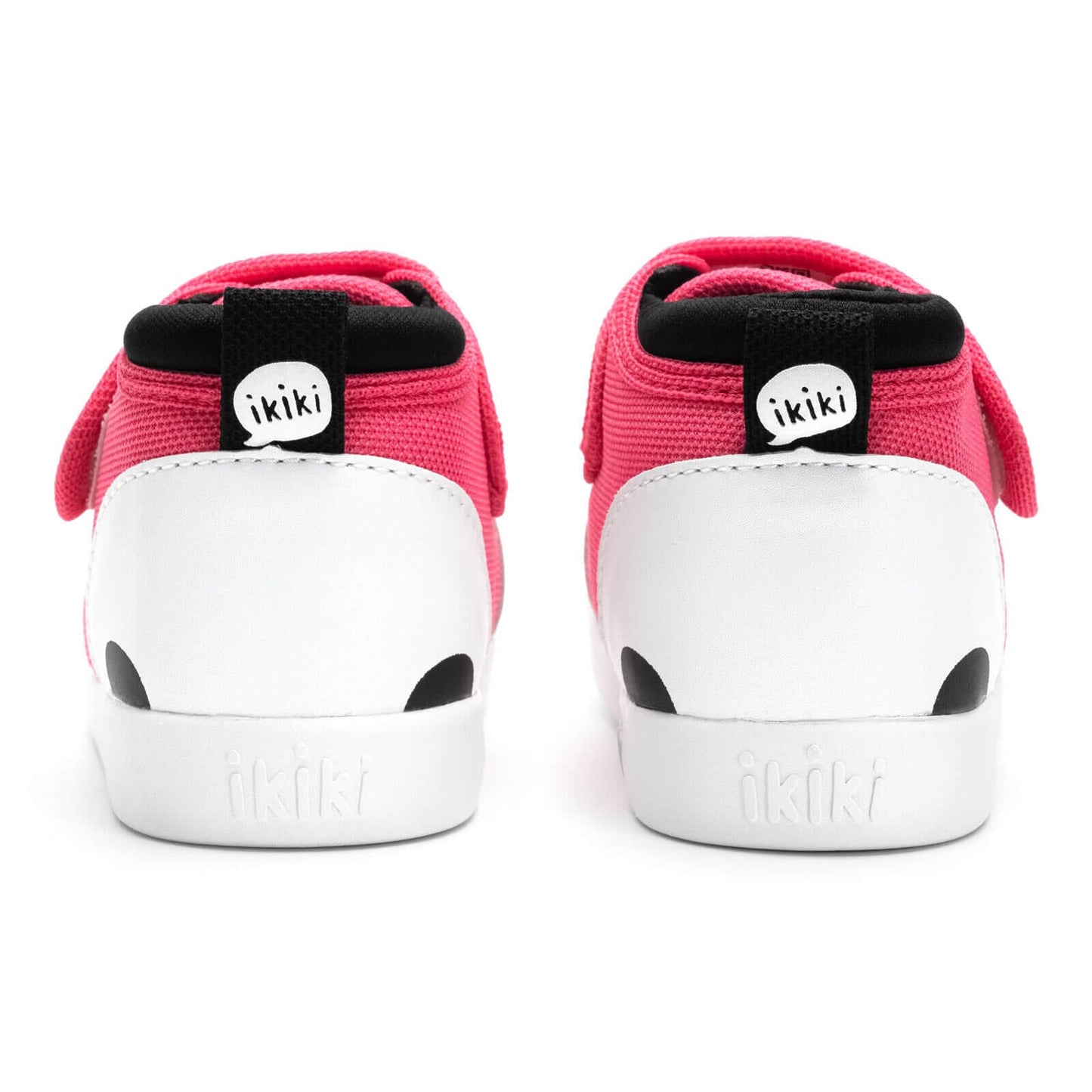 Panda Bear Squeaky Toddler Shoes | Dark Pink Squeaky Shoes ikiki® Shoes