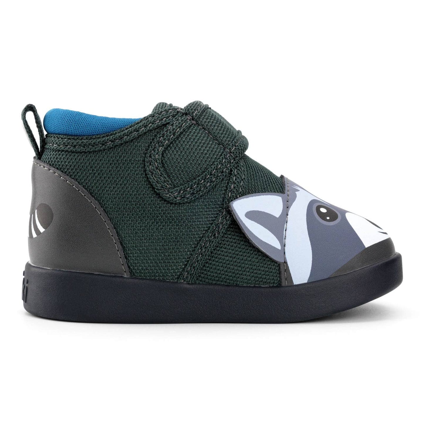 Raccoon Squeakerless Toddler Shoes | Gray Squeakerless Shoes ikiki® Shoes