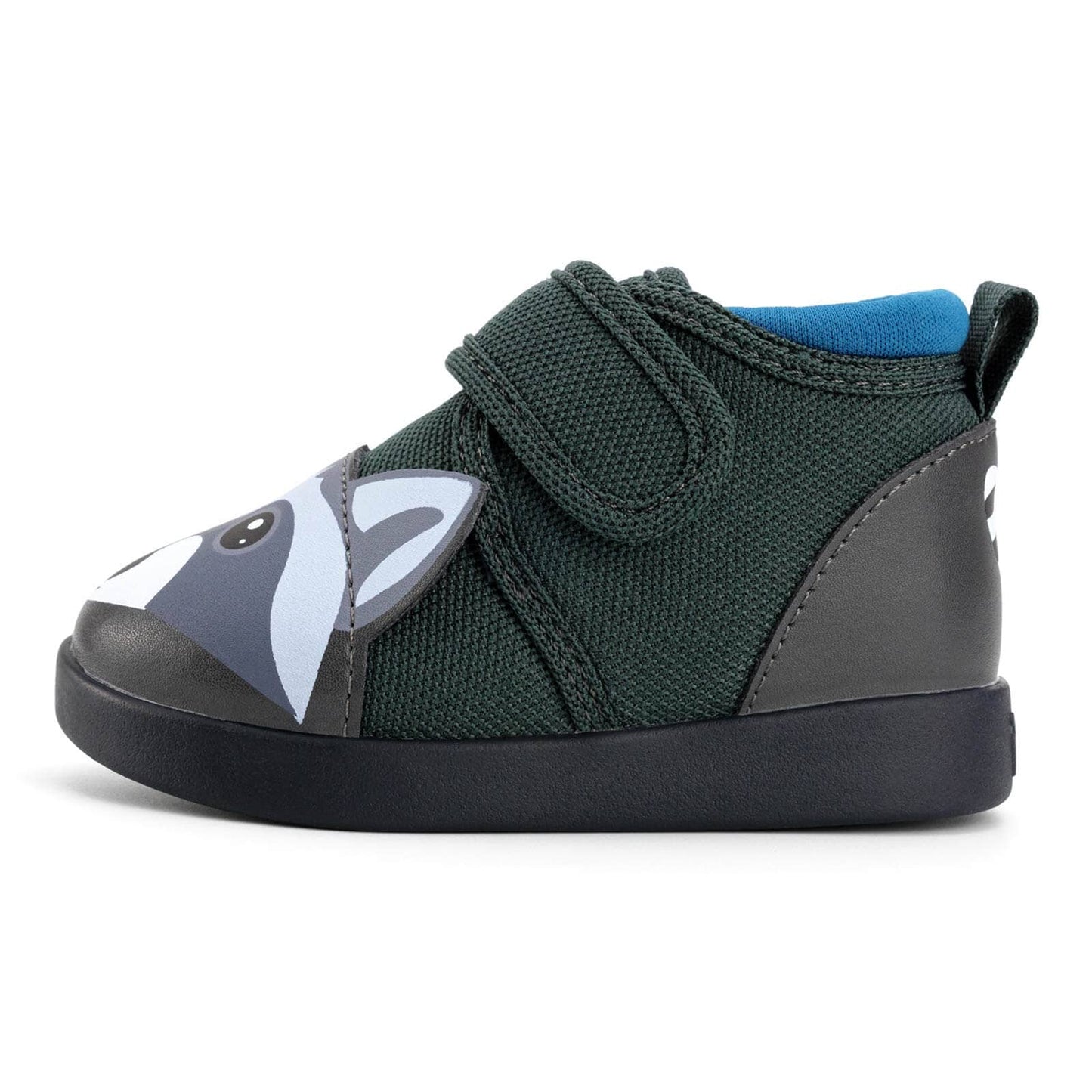 Raccoon Squeakerless Toddler Shoes | Gray Squeakerless Shoes ikiki® Shoes