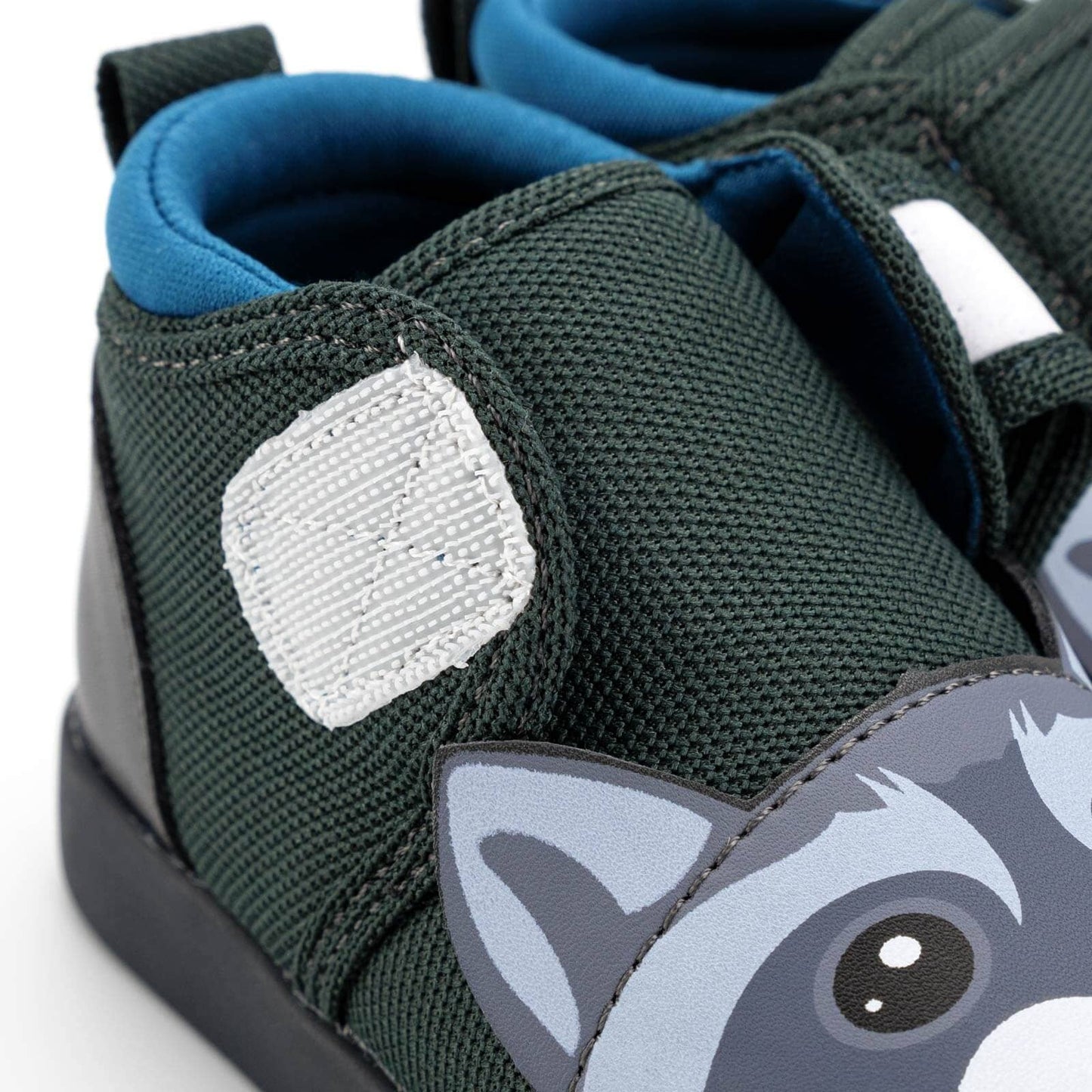 Raccoon Squeakerless Toddler Shoes | Gray Squeakerless Shoes ikiki® Shoes