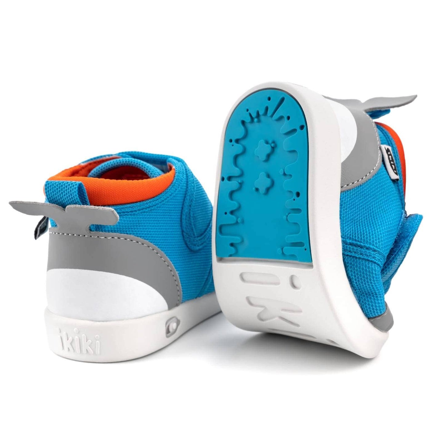 Narwhal Squeaky Toddler Shoes | Blue Squeaky Shoes ikiki® Shoes