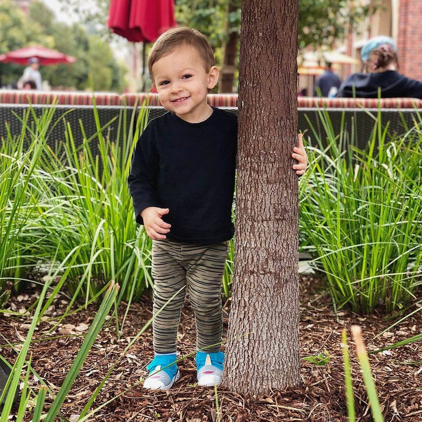 Narwhal Squeaky Toddler Shoes | Blue Squeaky Shoes ikiki® Shoes