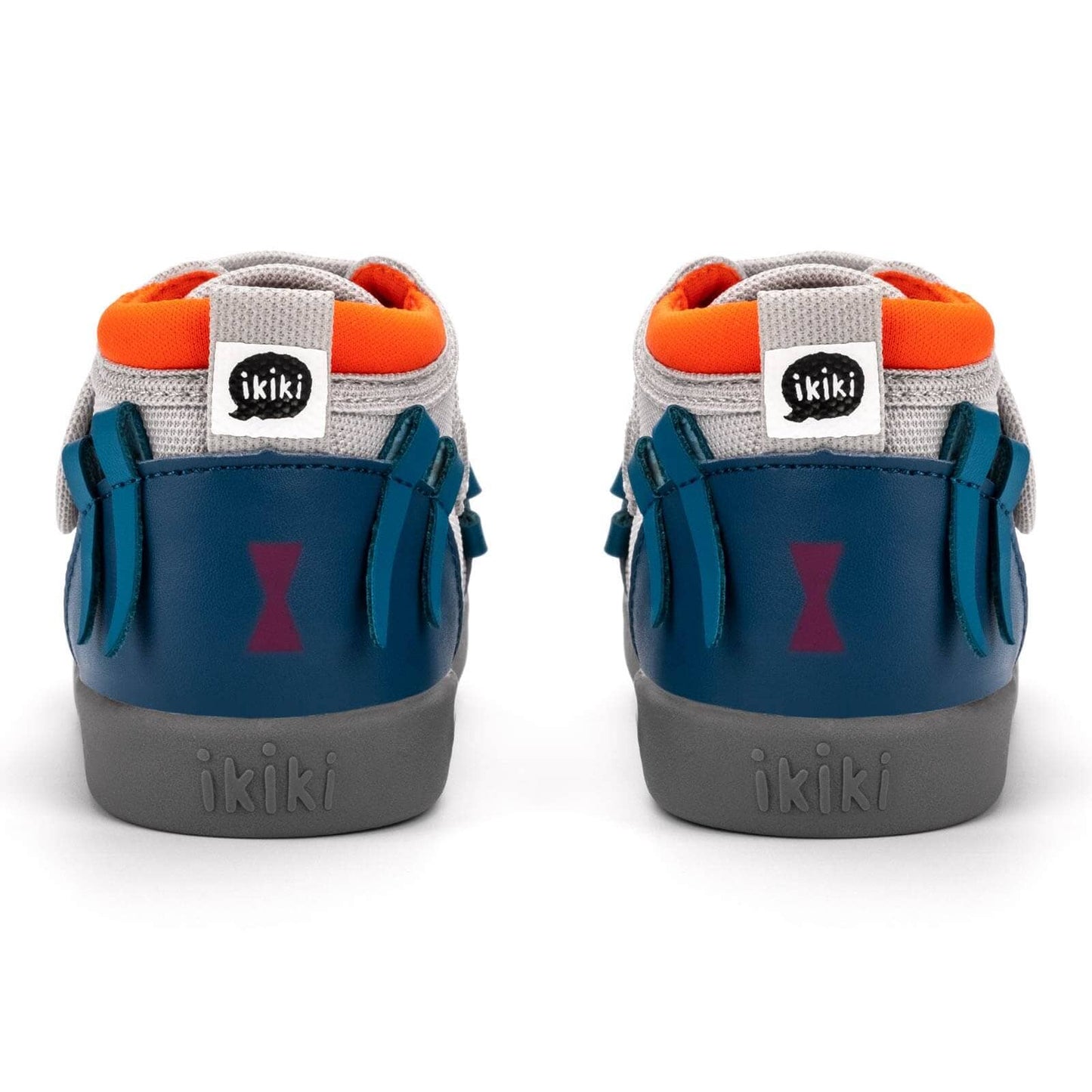 Spider Squeaky Toddler Shoes | Blue/Gray Squeaky Shoes ikiki® Shoes