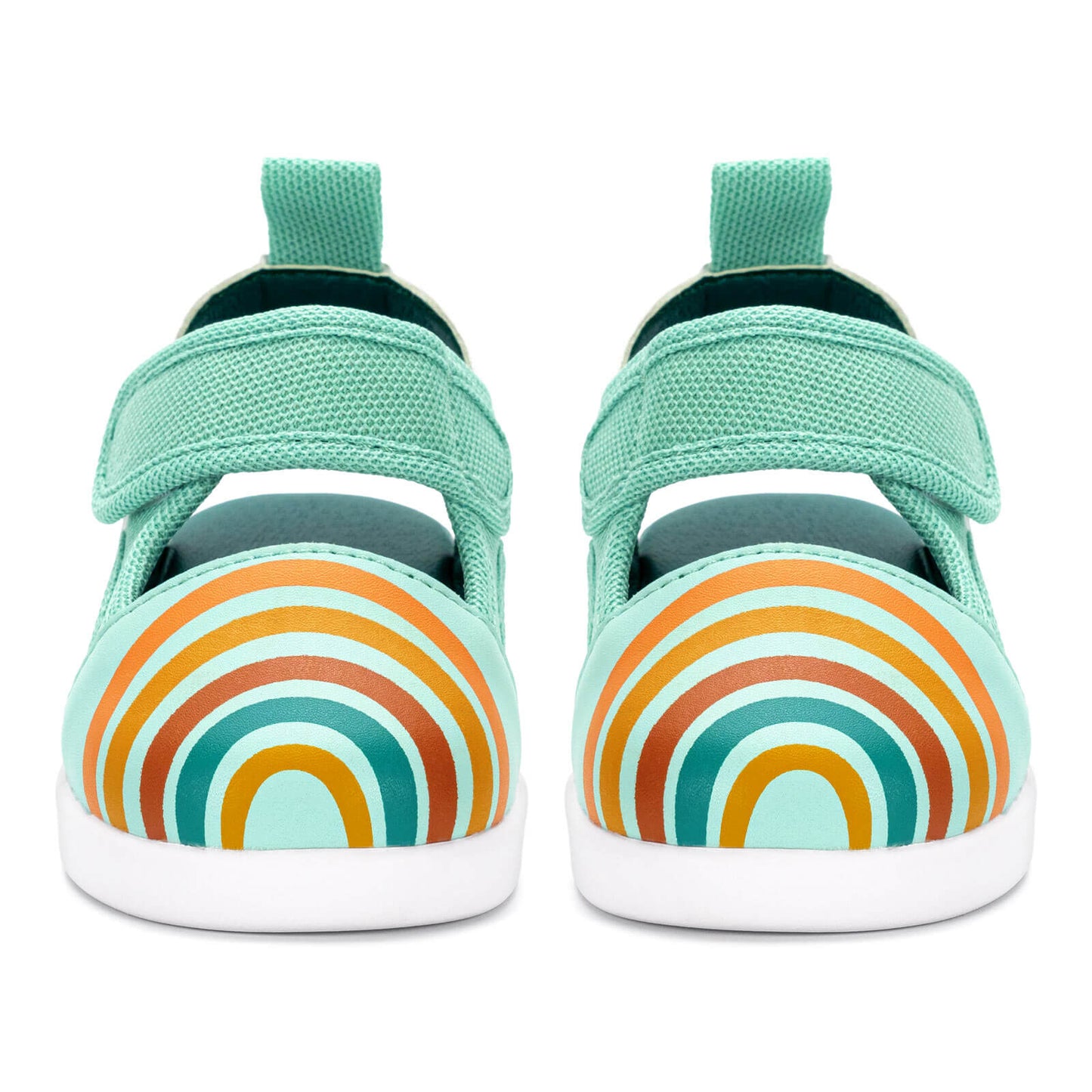 
                  
                    Vintage Rainbow Squeakerless Toddler Sandals | Teal
                  
                
