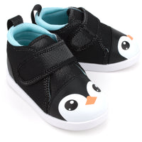 Penguin Squeaky Toddler Shoes | Sparkly Black Version 2.0 2025 Squeaky Shoes ikiki® Shoes 