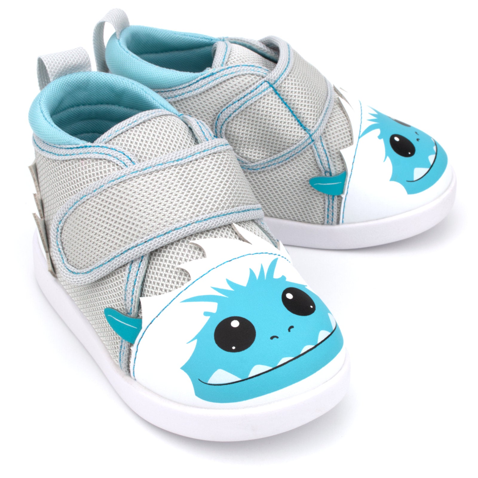 Yeti Squeaky Toddler Shoes V2 | White/Gray – ikiki® Shoes