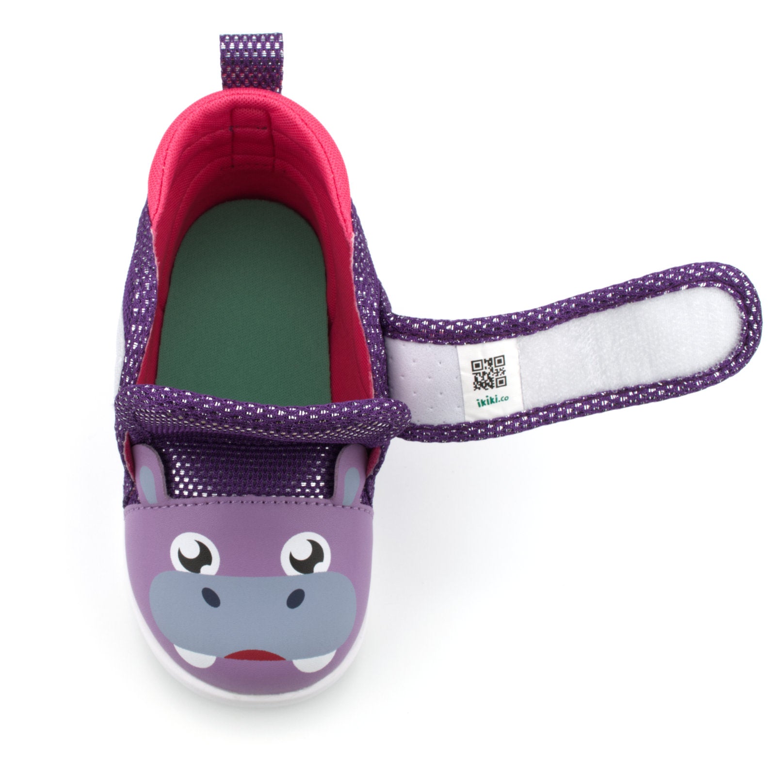 Hippo Squeaky Toddler Shoes for Girls and Boys V2 | Sparkly Purple