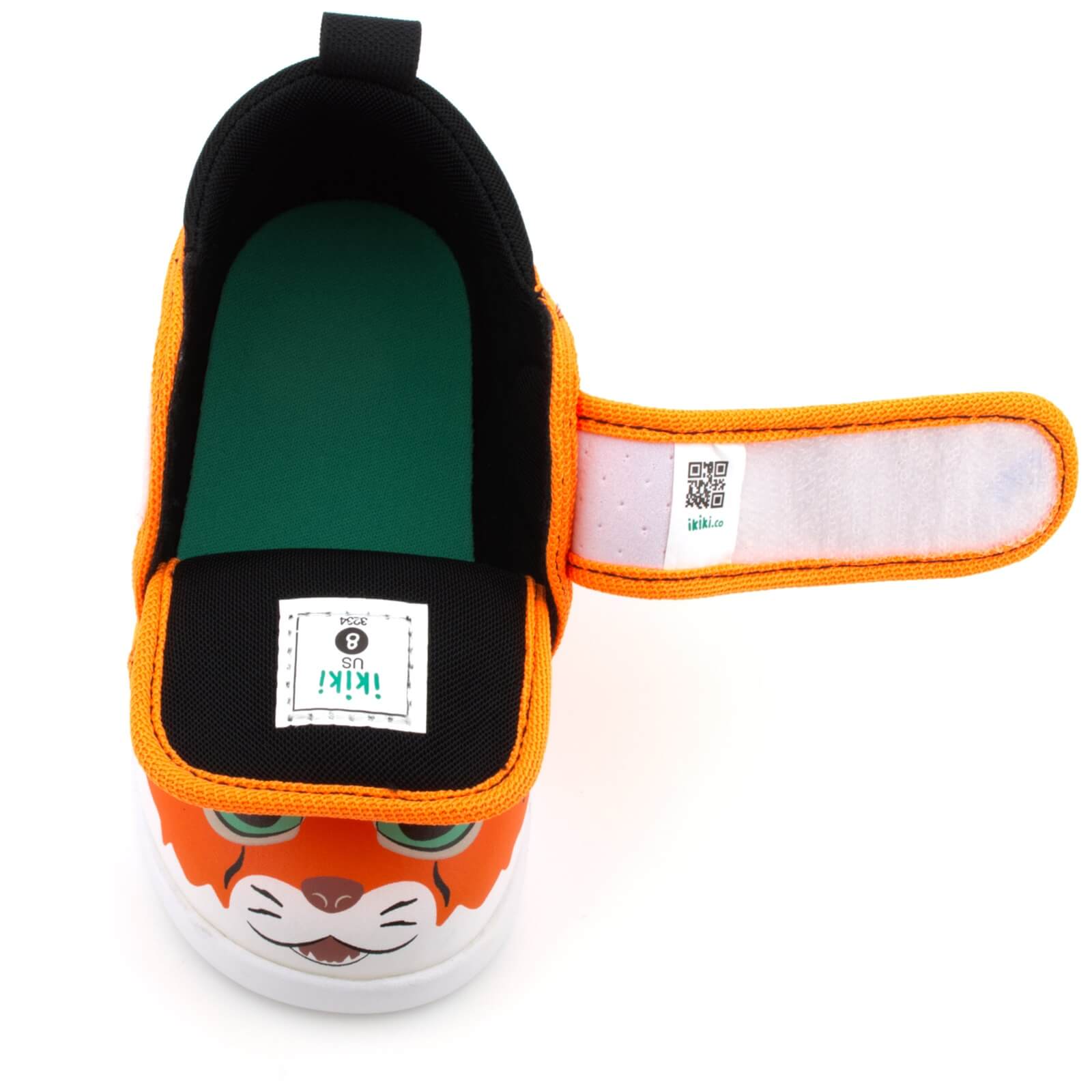 羊二匹 Tiger Squeaky Toddler Shoes Version 2 | Orange – ikiki® Shoes