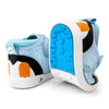 Penguin Squeaky Toddler Shoes | Sparkly Blue