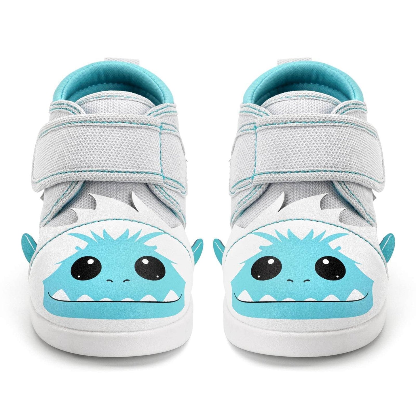 Yeti Squeaky Toddler Shoes | White/Gray Squeaky Shoes ikiki® Shoes 