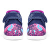 Purple Galaxy Squeakerless Toddler Shoes | Sparkly Purple