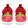 Strawberry Squeaky Toddler Sandals | Red