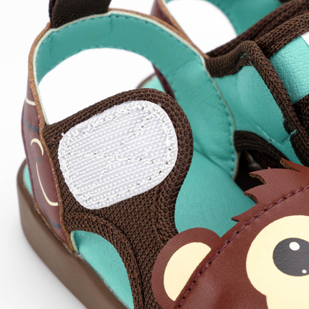 
                  
                    Monkey Squeaky Toddler Sandals | Brown
                  
                