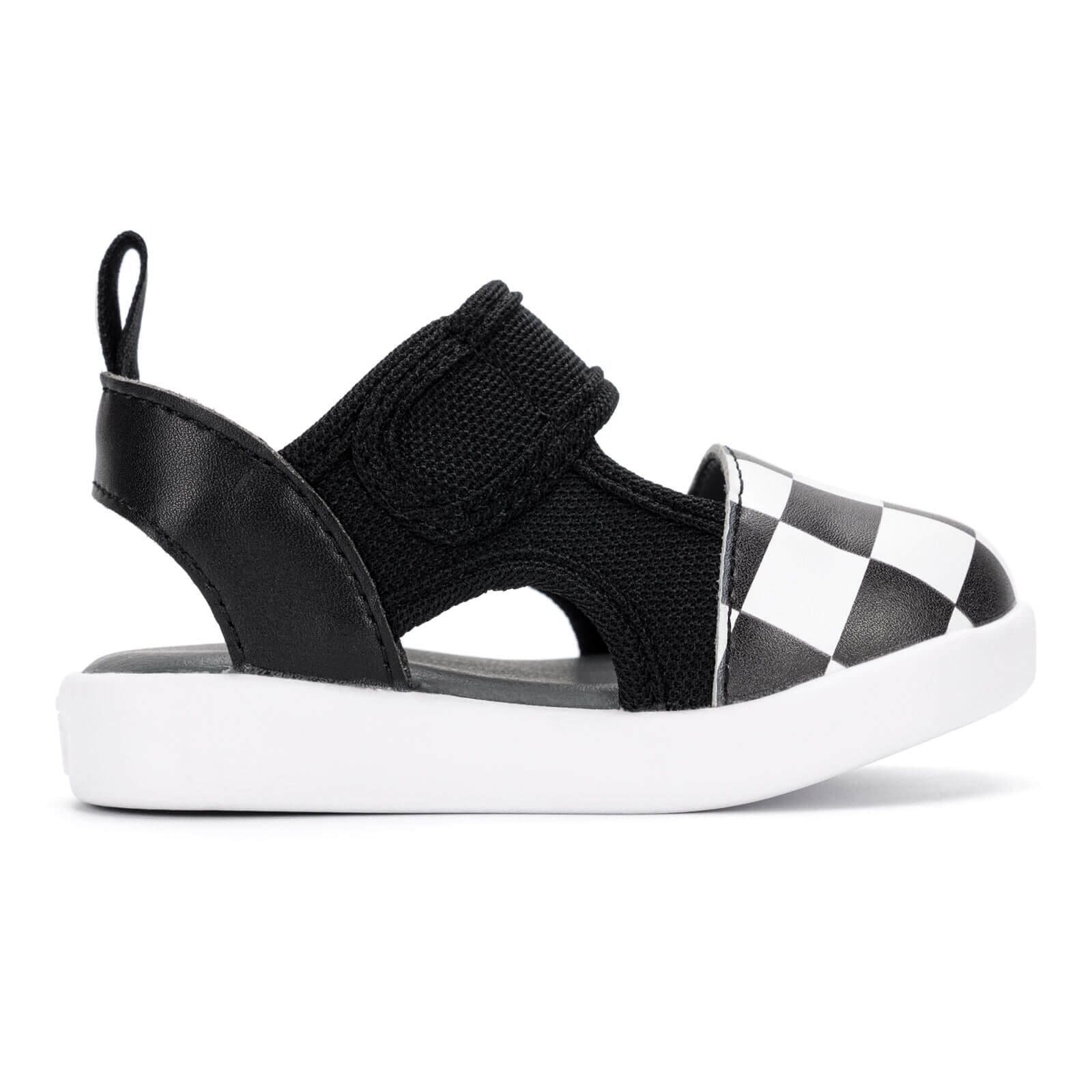 Checkered Racing Sandals Squeakerless Toddler Sandals | Checkered Sandals -- ikiki Shoes – ikiki ...