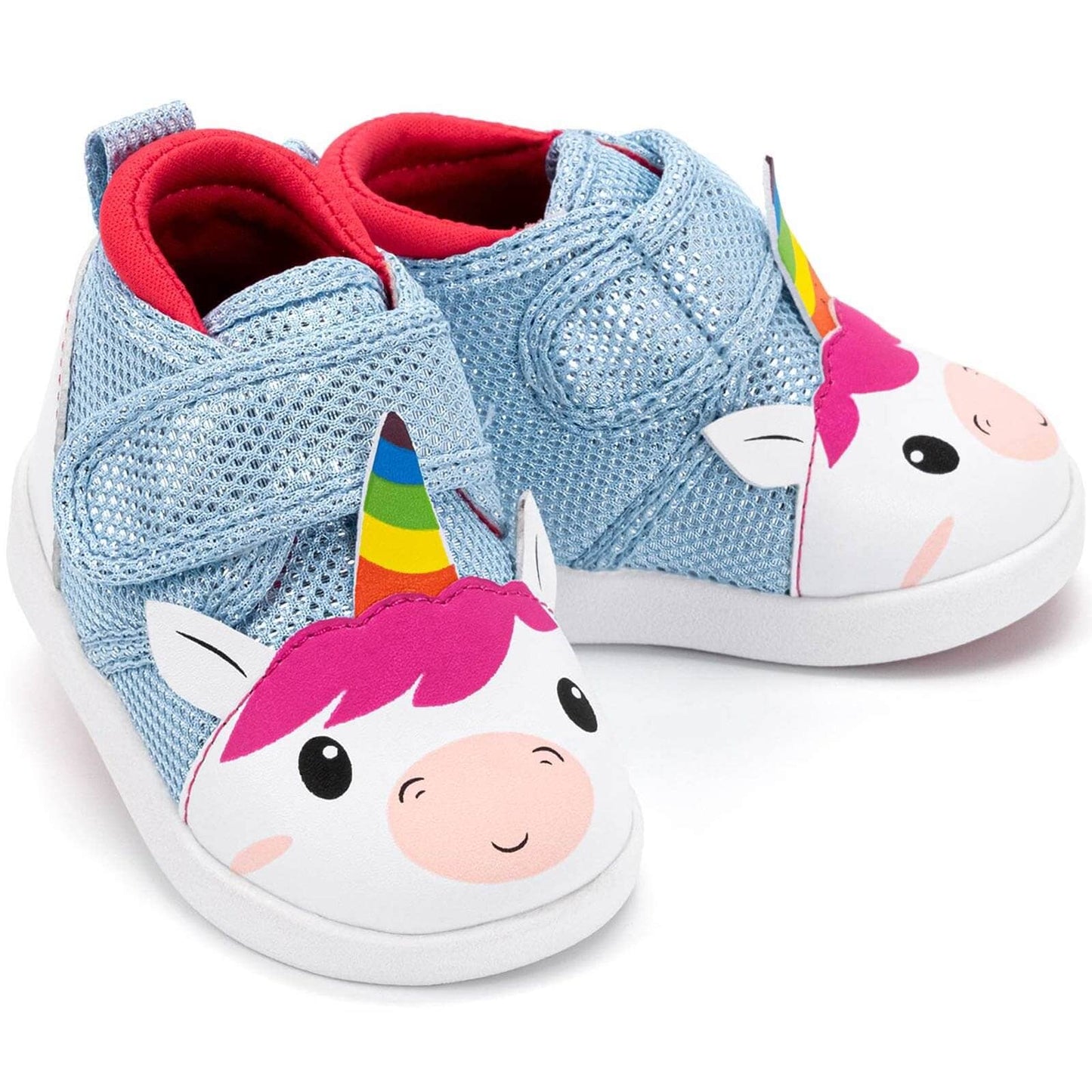
                  
                    Unicorn Squeaky Toddler Shoes | White/Sparkly Blue Squeaky Shoes ikiki® Shoes Size 4 
                  
                