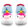 Unicorn Squeaky Toddler Shoes | White/Sparkly Blue Squeaky Shoes ikiki® Shoes 