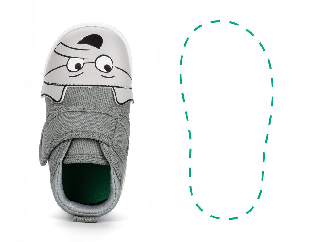 ikiki Friends, Mo Willems' Elephant Gerald Single Shoes ikiki® Shoes 3 Grey Left Shoe Only