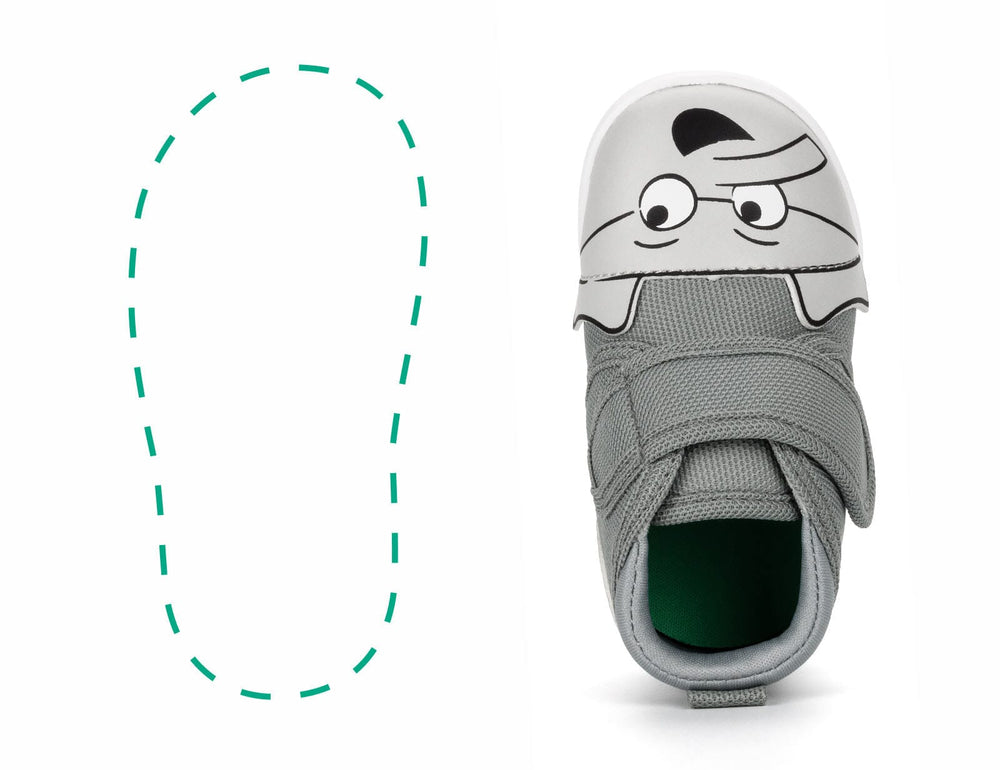 ikiki Friends, Mo Willems' Elephant Gerald Single Shoes ikiki® Shoes 3 Grey Right Shoe Only