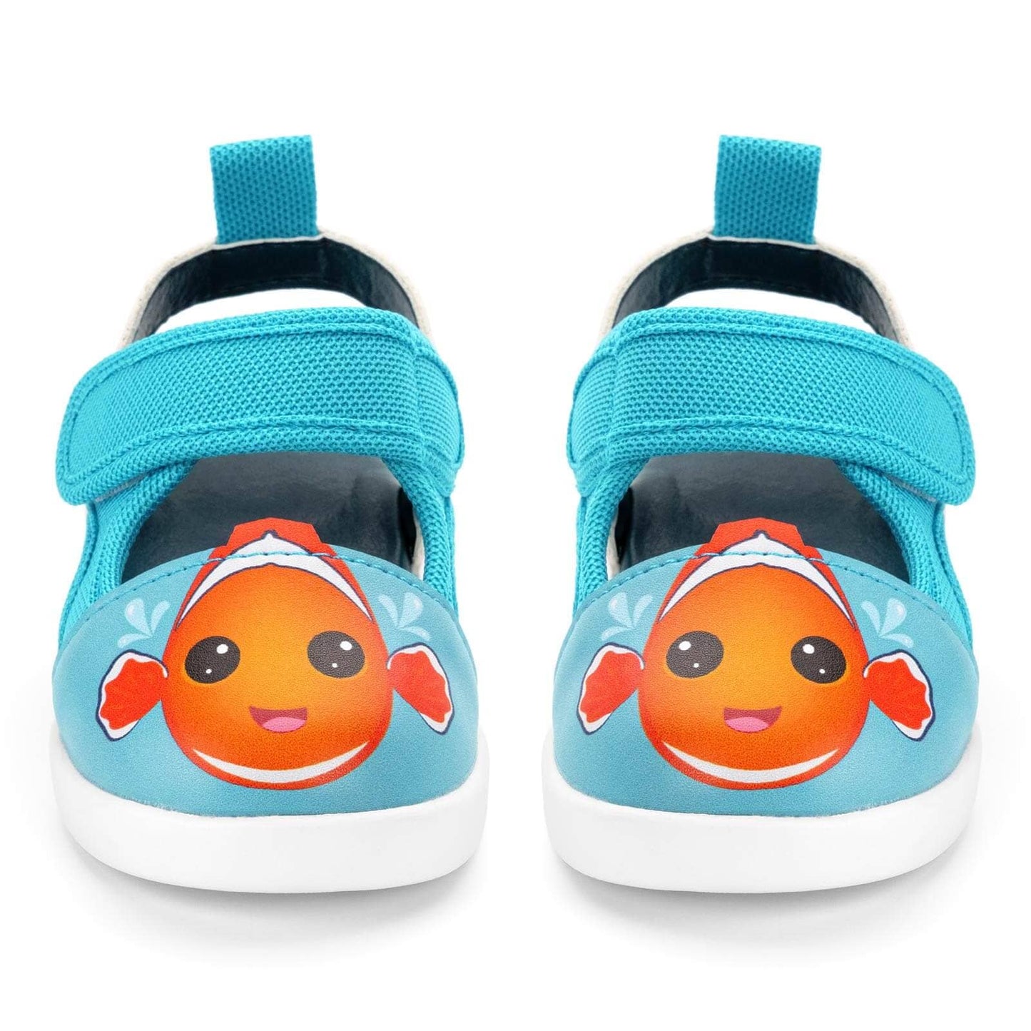 Clownfish Squeaky Toddler Sandals | Blue/Orange Squeaky Sandals ikiki® Shoes 
