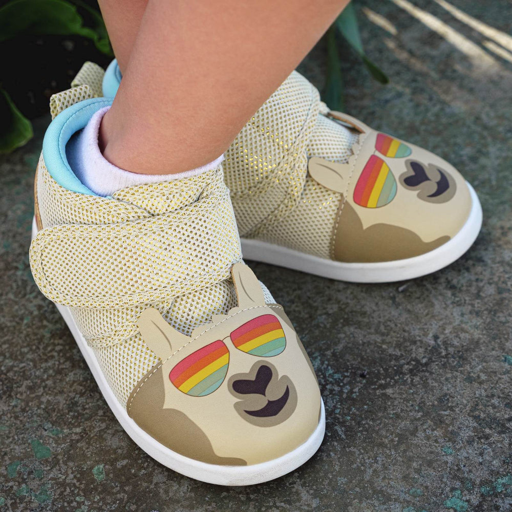 
                  
                    Cool Llama Squeaky Toddler Shoes | Sparkly Gold
                  
                