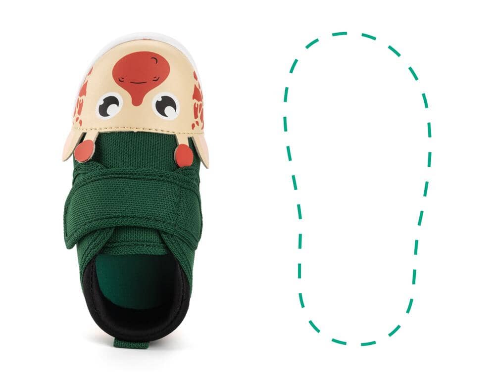 Giraffe Squeaky Single Shoes | Green ikiki® Shoes Size 3 Left Shoe Only 