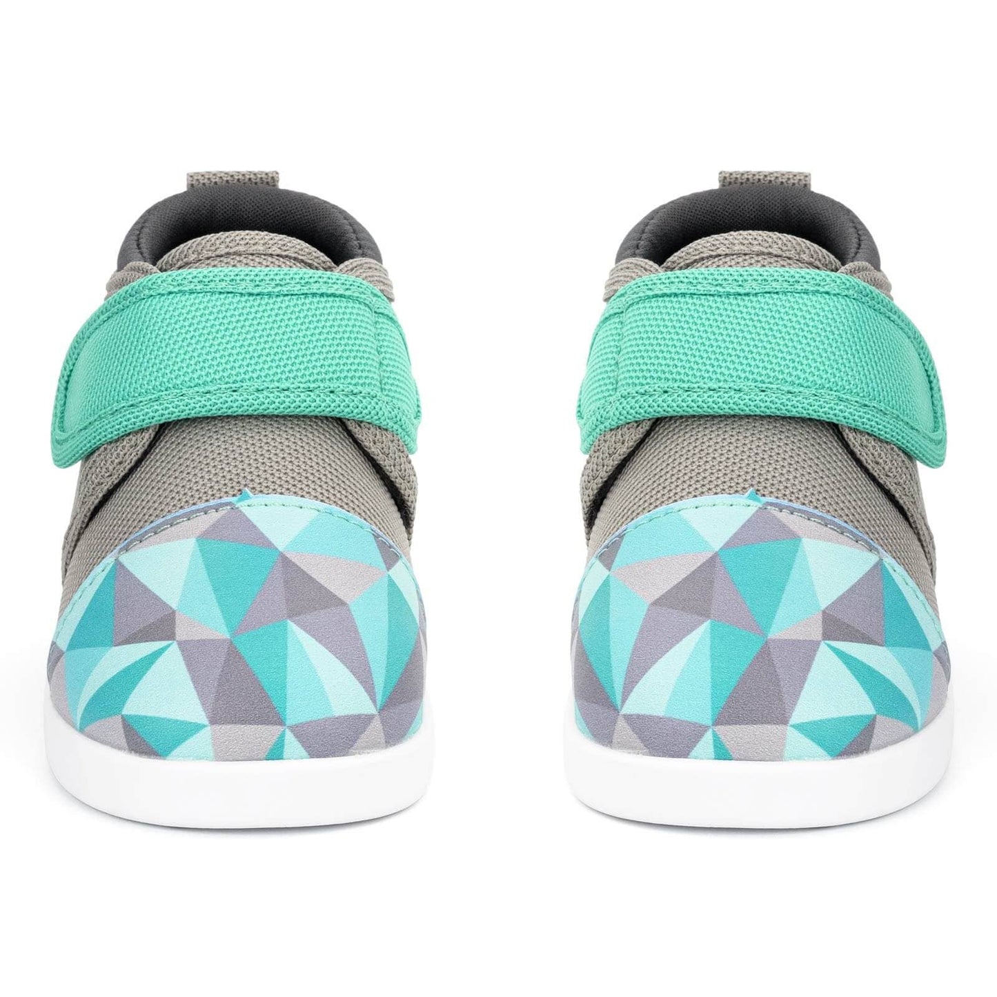 Glacial Refraction Squeakerless Toddler Shoes | Teal/Gray Squeakerless Shoes ikiki® Shoes 
